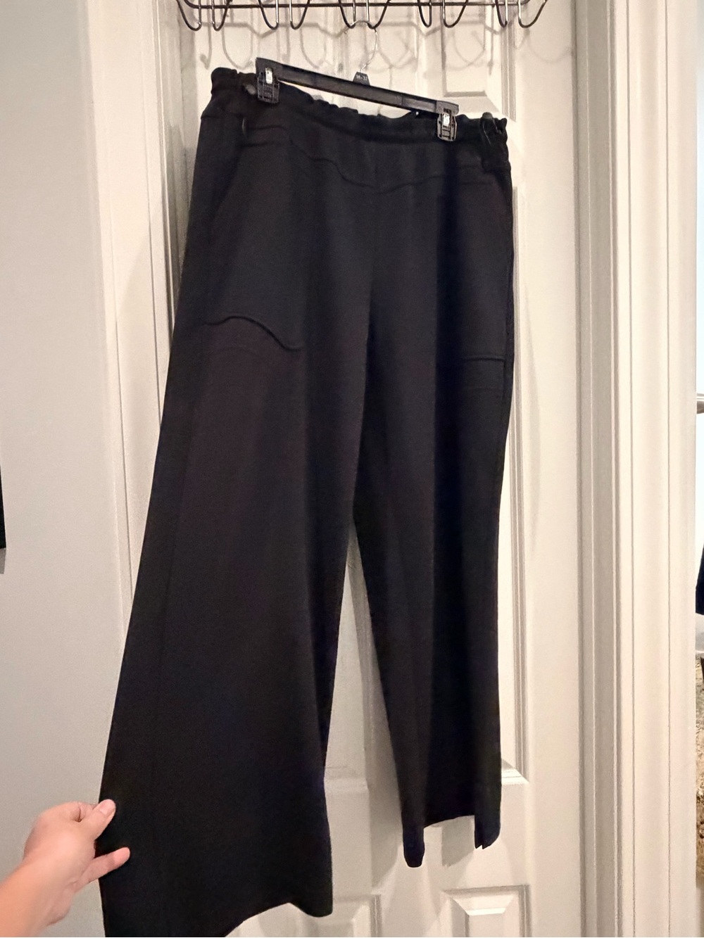 Wit & Wisdom Black Wide-Leg Pull-On Pants - Picture 2 of 4